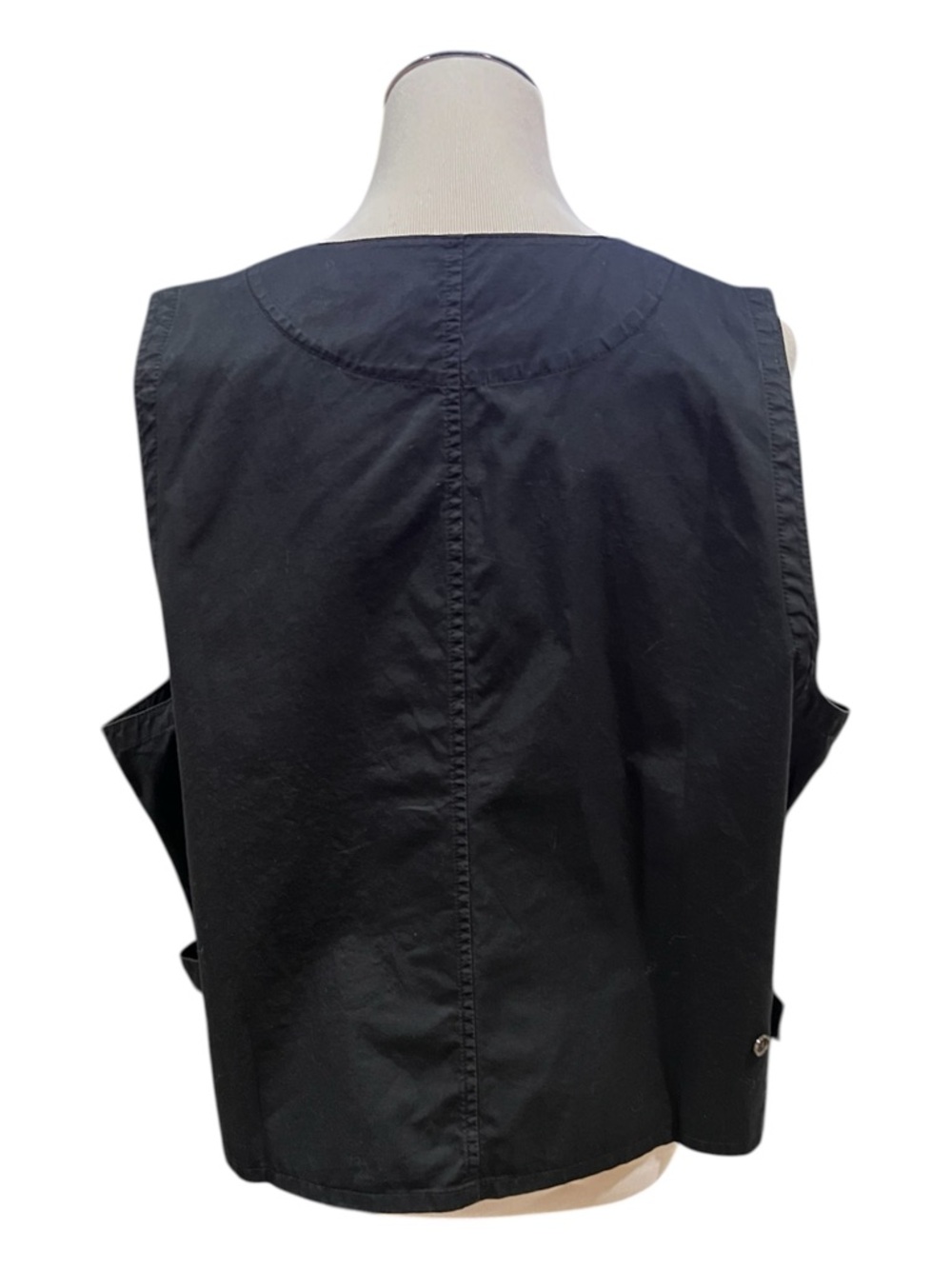 J. Crew Black Patch Pocket Vest in Lightweight Twill Size 20 - Picture 3 of 7